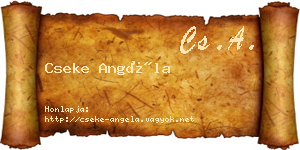 Cseke Angéla névjegykártya